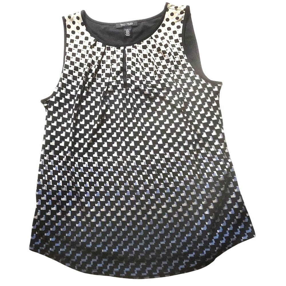 Blouse tank top Sleeveless Lined White House Black Market career office Size L